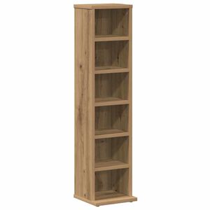 vidaXL Mueble de CD madera de ingenier&iacute;a roble artisan 21x20x88 cm