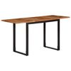 vidaXL Mesa de comedor 140x70x75 cm madera maciza acacia
