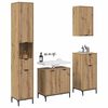 vidaXL Juego de muebles de ba&ntilde;o con caj&oacute;n con puerta Roble artesanal