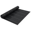 vidaXL Estera de control de malezas y ra&iacute;ces PP negro 1x25 m