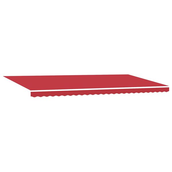 vidaXL Toldo Retr&aacute;ctil Manual Rojo 600 x 300 cm Poli&eacute;ster y Acero