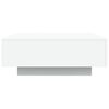 vidaXL Mesa de centro con luces LED blanco 80x80x31 cm