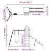 vidaXL Parque infantil de exterior madera maciza Douglas3156935