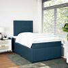 vidaXL Cama box spring con colch&oacute;n terciopelo azul 120x190 cm