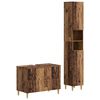 vidaXL Juego de gabinete de ba&ntilde;o de 2 piezas DELFT Madera envejecida