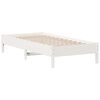 vidaXL Estructura cama sin colch&oacute;n madera maciza pino blanca 100x200cm