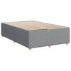 vidaXL Cama box spring con colch&oacute;n tela gris claro 120x190 cm