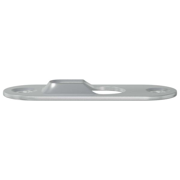 vidaXL Percha con Agujero de Llave 2 pcs Plateado 45 x 16 x 3.5 mm