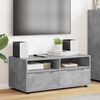 vidaXL Gabinete de TV con caj&oacute;n Gris Concreto 100 x 48 x 43 cm