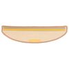 vidaXL Felpudos para escaleras 15 uds 65x21x4 cm Marrón claro Semicircular Grande