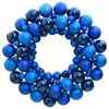 vidaXL Corona de Navidad poliestireno azul 45 cm