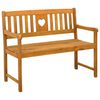 vidaXL Banco de exterior Natural 110 x 55,5 x 90 cm