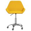 vidaXL Silla de oficina giratoria tela amarillo mostaza