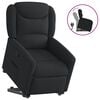 vidaXL Sill&oacute;n reclinable elevable tela negro