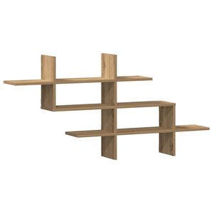 vidaXL Estante pared madera ingenier&iacute;a roble artisan 124,5x18x60,5 cm