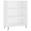 vidaXL Estanter&iacute;a madera de ingenier&iacute;a blanco brillo 69,5x32,5x90 cm
