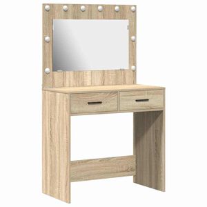 vidaXL Mesa Tocador Roble Sonoma 78,5 x 41 x 135 cm