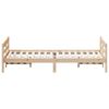 vidaXL Estructura de cama sin colchón madera de pino blanca 140x200 cm