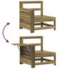 vidaXL Juego de sof&aacute;s de jard&iacute;n 10 pzas madera de pino impregnada