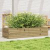 vidaXL Jardinera madera de pino impregnada 110x40x23 cm
