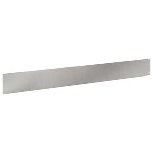 vidaXL Borde de C&eacute;sped 10 uds. 100 x 12 cm Acero Plateado