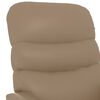 vidaXL Sill&oacute;n reclinable de cuero sint&eacute;tico color capuchino