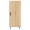 vidaXL Aparador de madera contrachapada roble Sonoma 34,5x34x180 cm