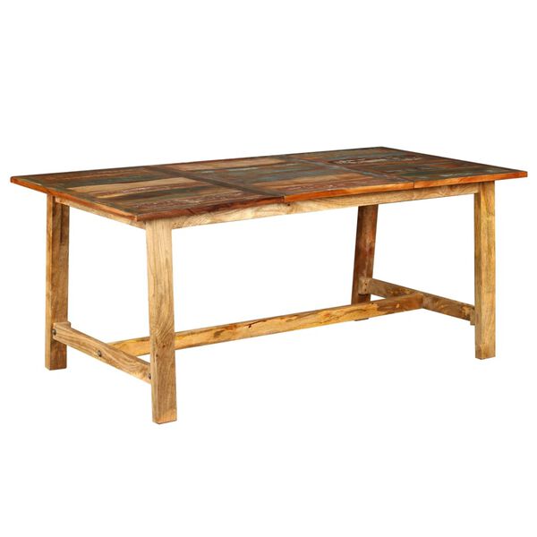 vidaXL Mesa de comedor de madera maciza reciclada 180 cm