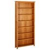 vidaX Estanter&iacute;a de 7 niveles de madera maciza de roble 90x22,5x200 cm
