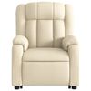 vidaXL Sill&oacute;n el&eacute;ctrico reclinable elevable de tela color crema