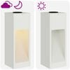 vidaXL Luz de Sendero LED Solar 2 pcs Acero laminado en frío