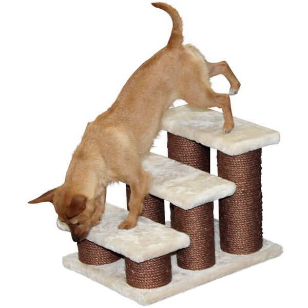 Kerbl Escalera para mascotas Easy Climb 45x35x34 cm marr&oacute;n 82410