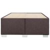 vidaXL Estructura de cama sin colch&oacute;n tela marr&oacute;n oscuro 120x190 cm