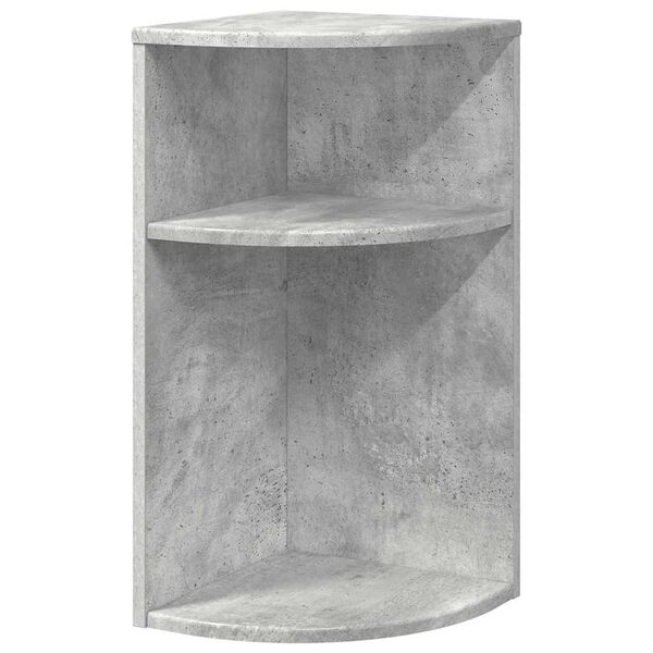 vidaXL Mesa Auxiliar Gris Concreto 29,6 x 29,6 x 60 cm