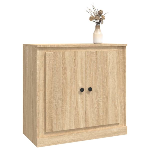 vidaXL Aparador de madera contrachapada roble Sonoma 70x35,5x67,5 cm
