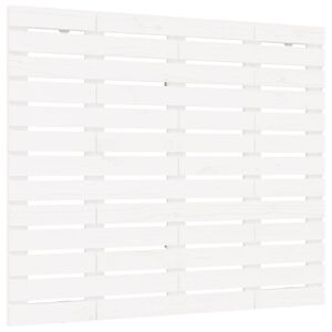 vidaXL Cabecero cama de pared madera maciza pino blanco 106x3x91,5 cm