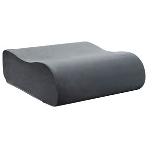 vidaXL Almohada para el asiento Liso Gris 40 x 40 x 13 cm Espuma PU