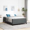 vidaXL Cama tipo Box Spring Gris oscuro 160 x 200 cm tela