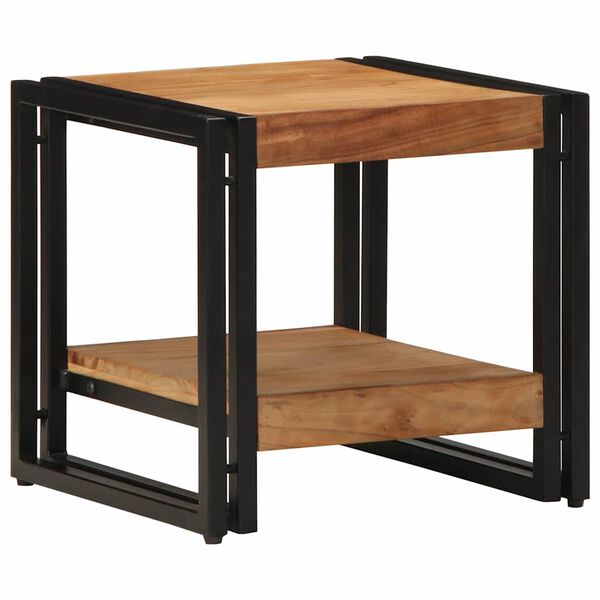 vidaXL Mesa de Caf&eacute; Marr&oacute;n 40 x 40 x 38 cm Madera de Acacia S&oacute;lida