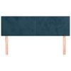 vidaXL Cabeceros terciopelo azul oscuro 144x5x78/88 cm