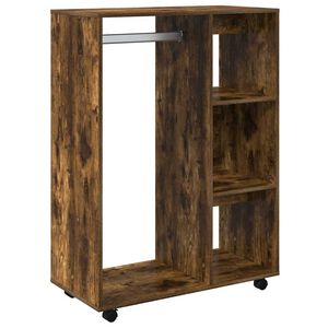 vidaXL Armario madera contrachapada color roble ahumado 80x40x110 cm