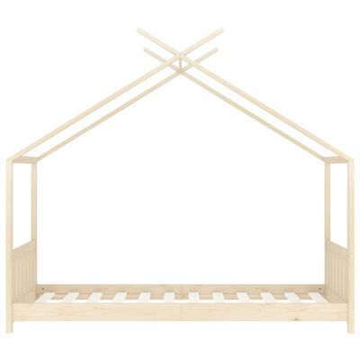 vidaXL Estructura de cama infantil de madera maciza de pino 80x160 cm