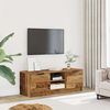 vidaXL Mueble de TV madera contrachapada madera antigua 102x35x36,5 cm