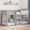 vidaXL Cama Litera para Ni&ntilde;os Gris Sonoma 80 x 200 cm