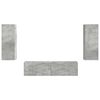 vidaXL Conjunto de mueble de TV 2 pcs Gris Concreto