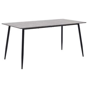 vidaXL Mesa de comedor de MDF gris 160x80x75 cm