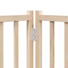 vidaXL Puerta para perros plegable 12 paneles madera de &aacute;lamo 600 cm