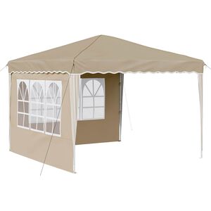 vidaXL Carpa Plegable para Fiestas Crema 288 x 288 x 245 cm