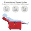 vidaXL Sill&oacute;n de majaje elevable el&eacute;ctrico cuero artificial rojo