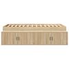 vidaXL Estructura de cama con caj&oacute;n Roble Sonoma 100 x 200 cm